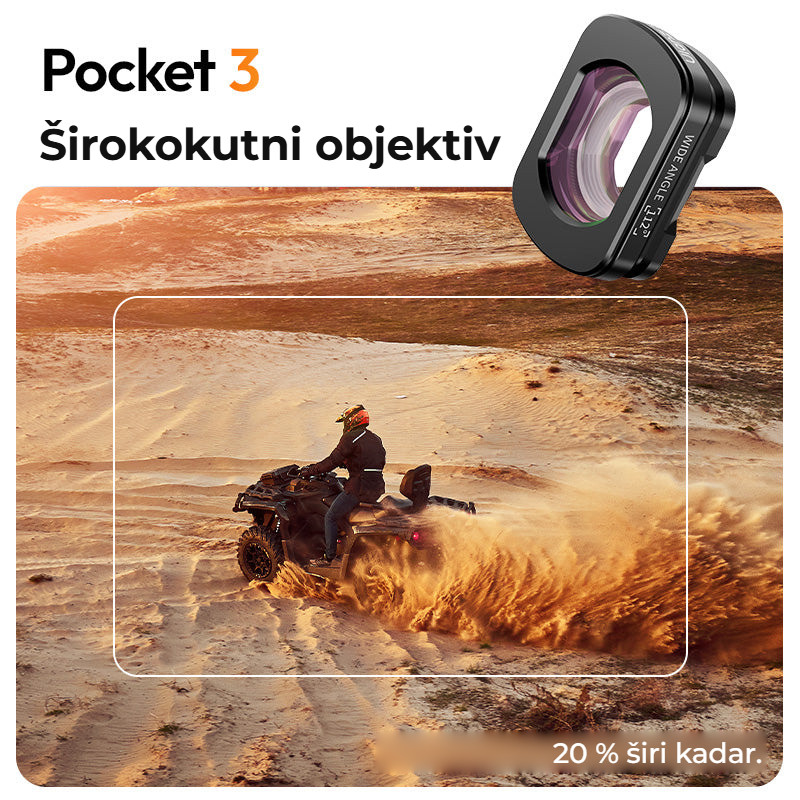 Ulanzi F35 Wide-Angle Lens – O 20 % širší záběr
